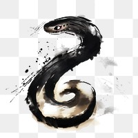 PNG Snake chinese zodiac animal white background creativity. AI generated Image by rawpixel.