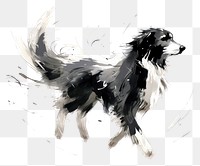 PNG Dog drawing animal mammal. AI generated Image by rawpixel.