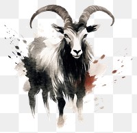 PNG Goat chinese zodiac livestock wildlife animal. AI generated Image by rawpixel.