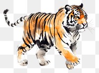 PNG Tiger chinese zodiac wildlife animal mammal. AI generated Image by rawpixel.