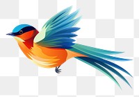 PNG Bird animal flying white background. AI generated Image by rawpixel.