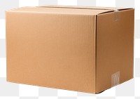 PNG  Brown paper box cardboard carton brown. AI generated Image by rawpixel.