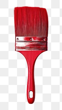 PNG Paint brush tool red white background. AI generated Image by rawpixel.