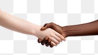 PNG Togetherness agreement handshake touching. AI generated Image by rawpixel.