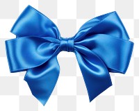PNG Decorative blue bow ribbon white background celebration. AI generated Image by rawpixel.