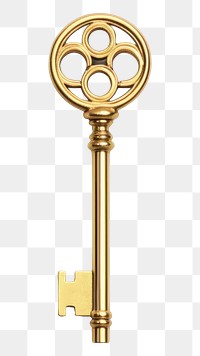 PNG  Key key gold white background. AI generated Image by rawpixel.