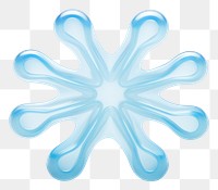 PNG Snowflake shape white blue. AI generated Image by rawpixel.
