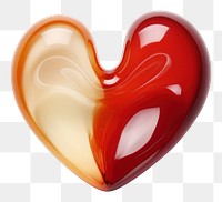 PNG Half heart candy white background jewelry. AI generated Image by rawpixel.