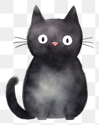 PNG Black cat animal mammal pet. AI generated Image by rawpixel.