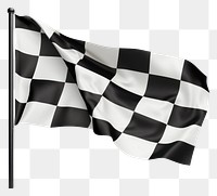 PNG Black and white checkered flag wind white background patriotism. 