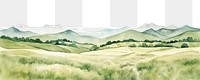 PNG Mountains and grasslands landscape painting panoramic. AI generated Image by rawpixel.