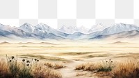 PNG Mountains and grasslands landscape wilderness outdoors. AI generated Image by rawpixel.