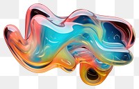 PNG Neon liquid pattern shape lightweight. AI generated Image by rawpixel.