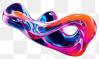PNG Neon liquid purple shape accessories. AI generated Image by rawpixel.