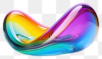 PNG Solid rainbow shape lightweight creativity. AI generated Image by rawpixel.