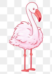 PNG Flamingo hoilding juice drink cartoon animal bird. AI generated Image by rawpixel.