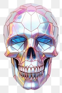 PNG Skull art white background celebration. AI generated Image by rawpixel.