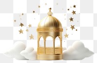 PNG Ramadan white gold spirituality. AI generated Image by rawpixel.