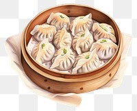 PNG  Dumplings food xiaolongbao chopsticks. AI generated Image by rawpixel.