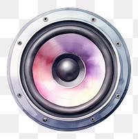 PNG Speaker white background loudspeaker electronics. AI generated Image by rawpixel.