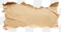 PNG  Kraft paper backgrounds torn white background. AI generated Image by rawpixel.