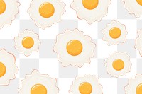 PNG Pattern illustration fried egg food. AI generated Image by rawpixel.