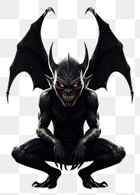 PNG Devil animal black white background