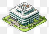 PNG Hospital building architecture diagram city. AI generated Image by rawpixel.