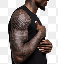 PNG Mandala tattoo sleeve back. AI generated Image by rawpixel.