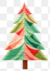 PNG  Christmas tree art white background celebration. AI generated Image by rawpixel.