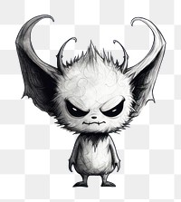 PNG Devil drawing sketch representation. AI generated Image by rawpixel.