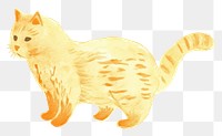 PNG Cute cat drawing animal mammal. AI generated Image by rawpixel.