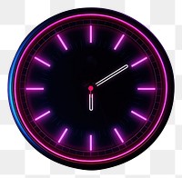 PNG Clock light neon illuminated. AI generated Image by rawpixel.
