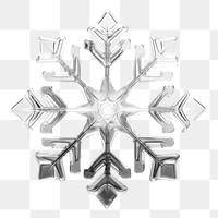 PNG Snowflake white white background celebration