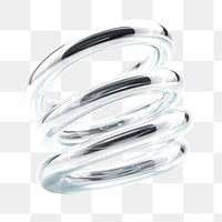 PNG Coil spring shape jewelry spiral glass