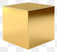 PNG Cuboid gold carton box. AI generated Image by rawpixel.
