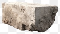 PNG A piece of stone concrete rough rock. AI generated Image by rawpixel.