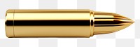 PNG Bullet ammunition gold white background. AI generated Image by rawpixel.