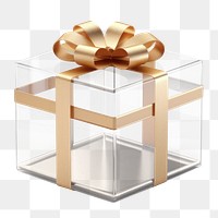 PNG Gift box white background celebration anniversary