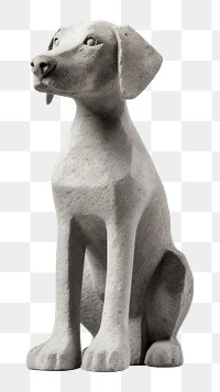 PNG Dog sculpture figurine animal. AI generated Image by rawpixel.
