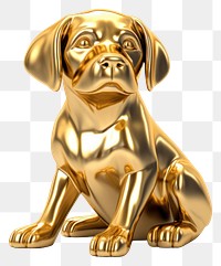 PNG Dog gold mammal animal. AI generated Image by rawpixel.