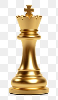 PNG King chess piece gold game white background