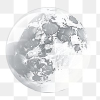PNG Moon sphere planet globe. AI generated Image by rawpixel.