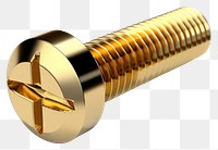 PNG Screw gold white background technology. 