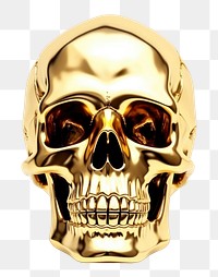 PNG Skull gold white background celebration. AI generated Image by rawpixel.