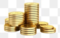 PNG Stack of coin gold backgrounds money. AI generated Image by rawpixel.