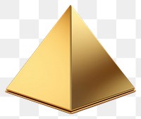 PNG Pyramid gold white background simplicity. AI generated Image by rawpixel.