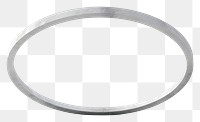 PNG Thin hoop platinum jewelry silver. AI generated Image by rawpixel.