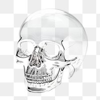 PNG Skull icon glass light jewelry