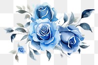 PNG Blue roses pattern flower nature. AI generated Image by rawpixel.